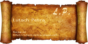 Lutsch Petra névjegykártya